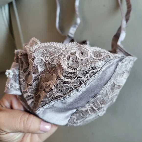 Vintage Christian Dior ballet lavender balconette dainty bra - Picture 9 of 9